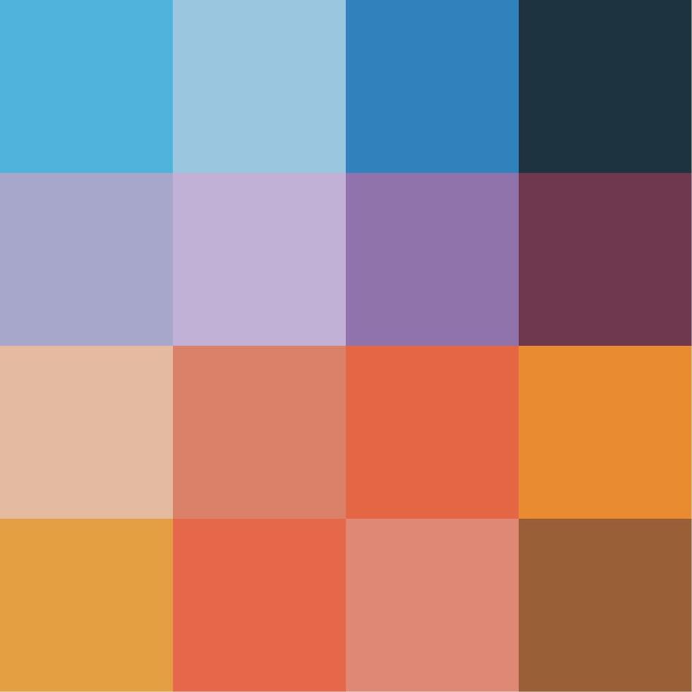 Colour palette with different shades and gradient. Set of creative gradient pallete color, Color Gradient Background Palette, Fashion bright neon color trend pallete. vector