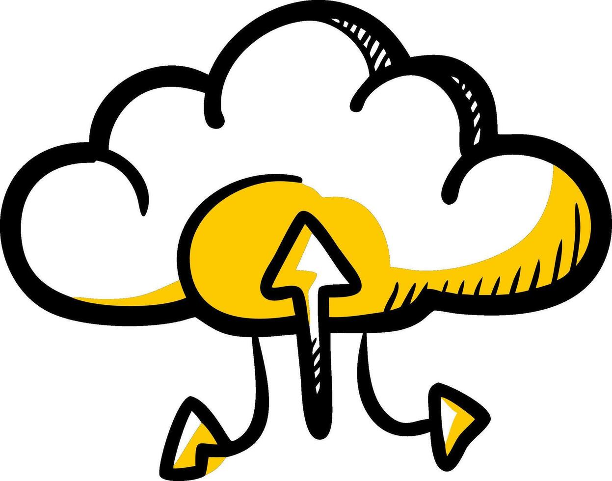 Cloud computing illustration vector