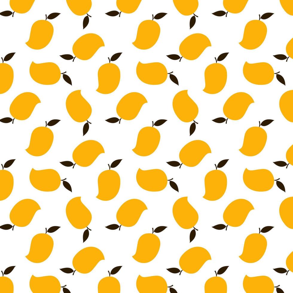 Mango pattern wallpaper. Mango symbol . Thailand fruit. vector
