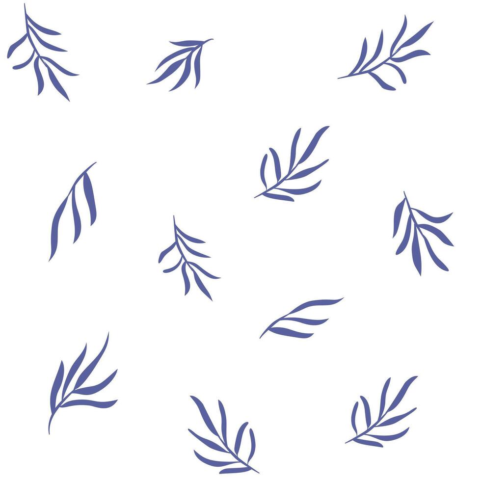 Seamless pattern, luxury minimal style wallpaper with botanical leaves. vector