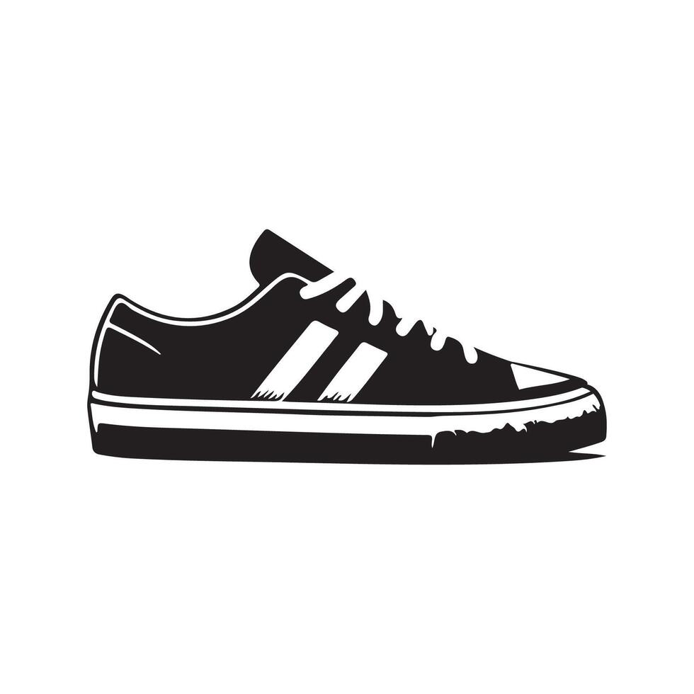 Sneakers Silhouette Shoes vector