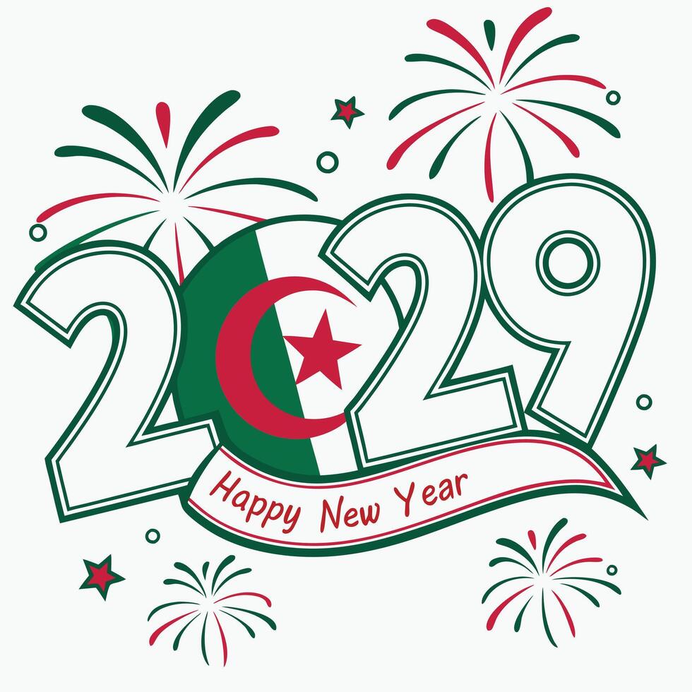 Creative hand drawn new year vector