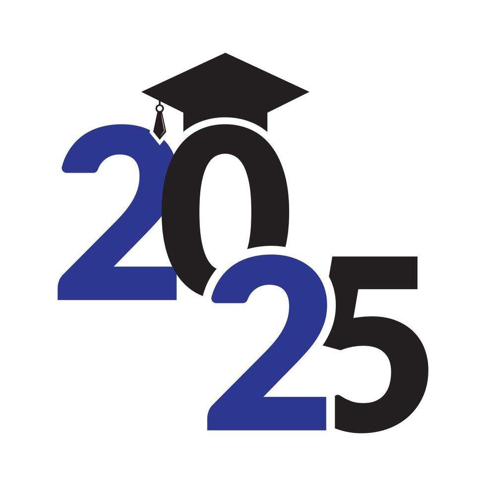 Happy New Year 2025 design. Creative design of 2025 typography. vector