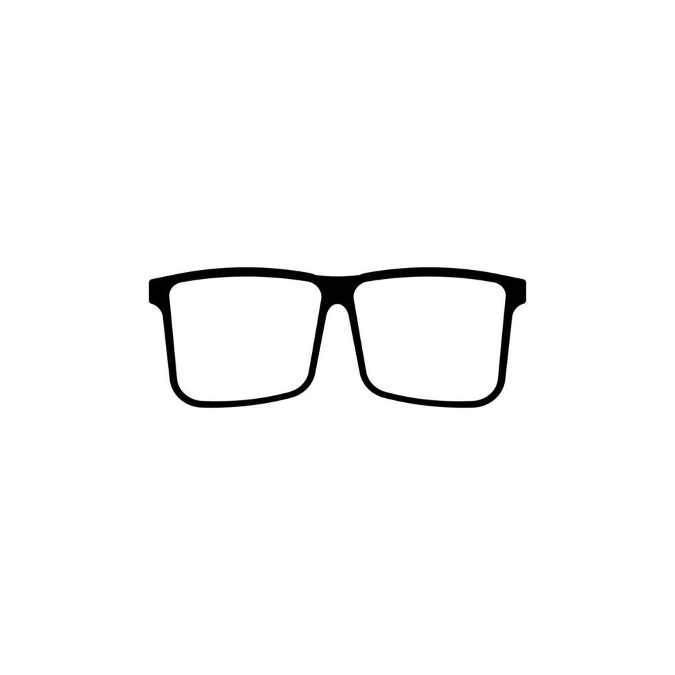 Stylish glasses with black frames vector