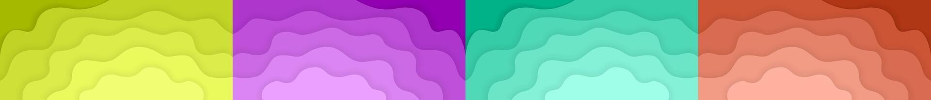 Futuristic wavy hills purple background vector