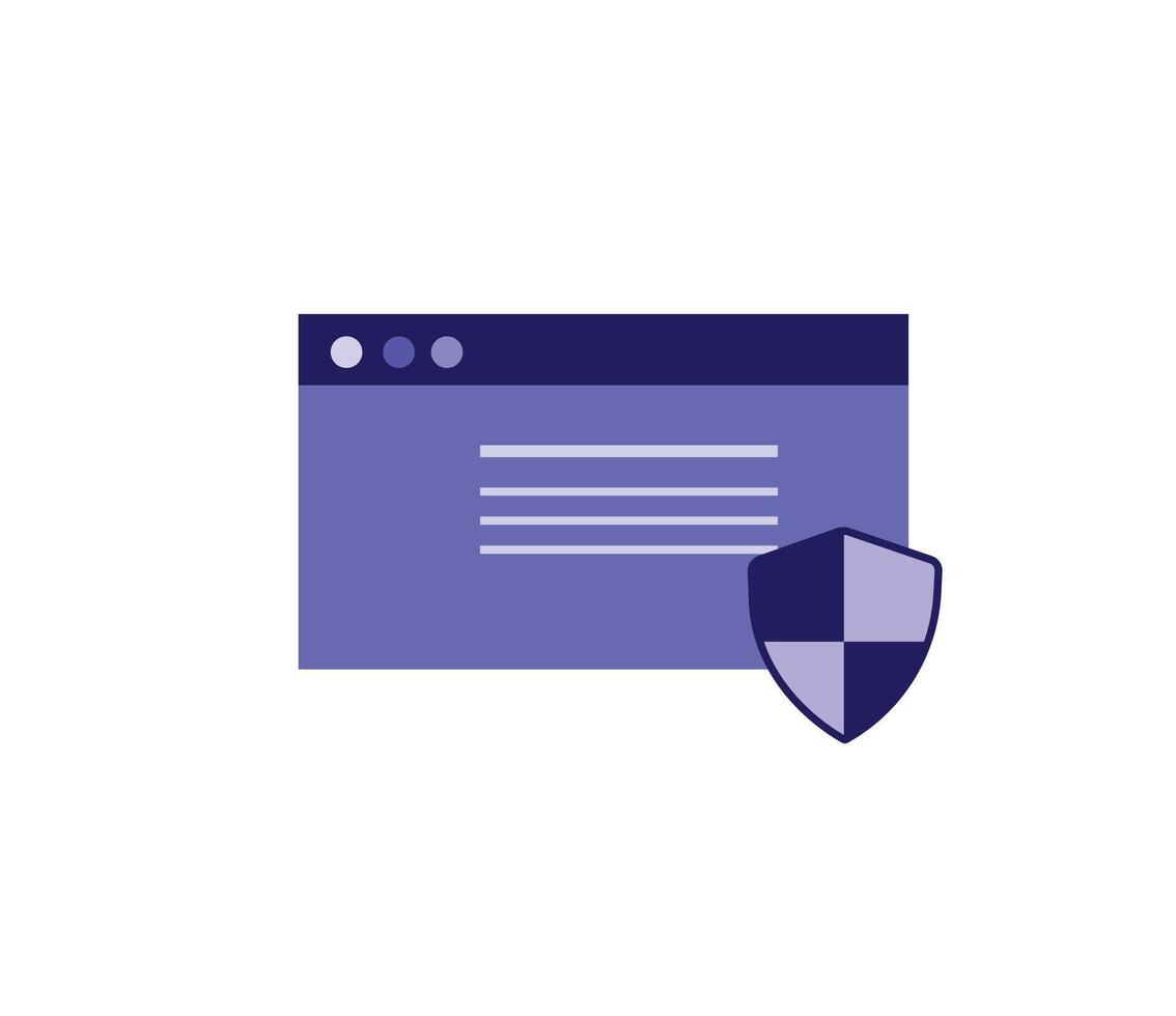SSL secure sockets layer. Security and protection of site vector