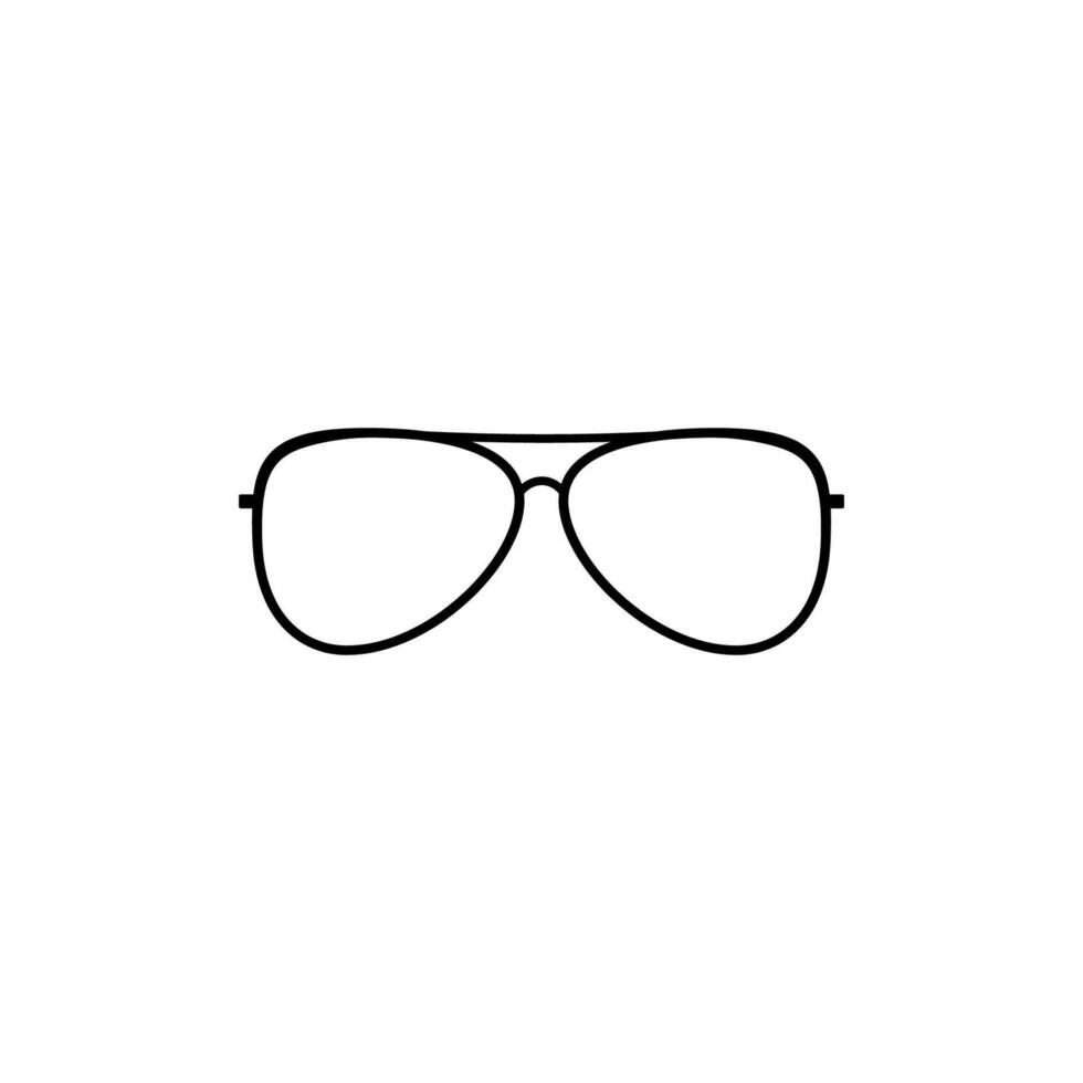Optical glasses with black frames vector