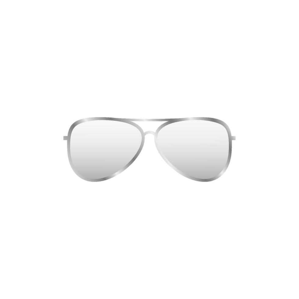 White elegance sunglasses. Optical accessory to protect eyes vector