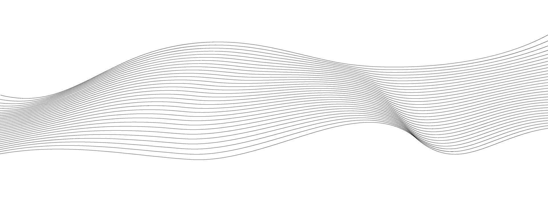 Futuristic digital lines wave background vector