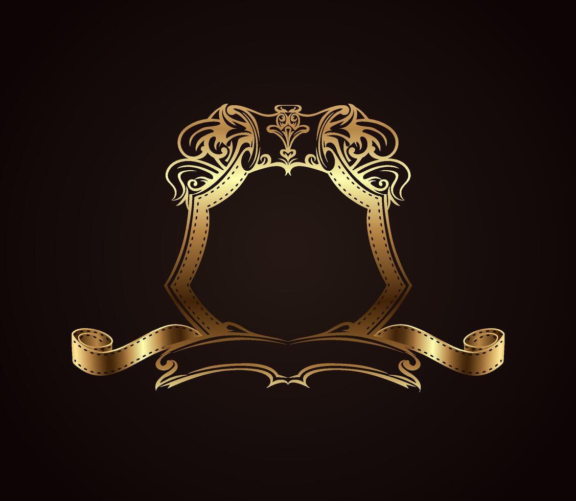 Elegant and simple black frame set vector