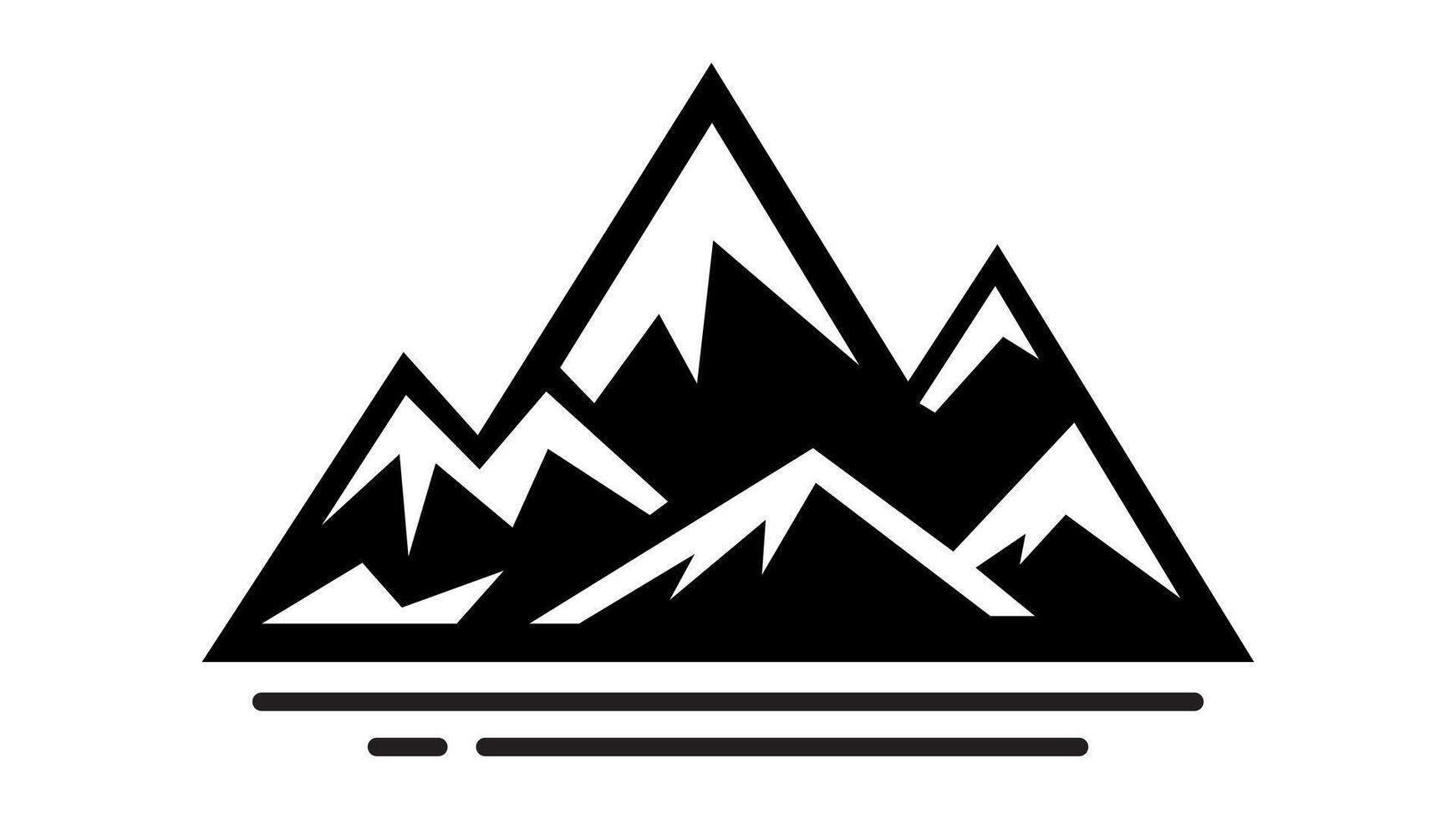 Elegant Mountain Perfect for Covers and Product Advertising vector