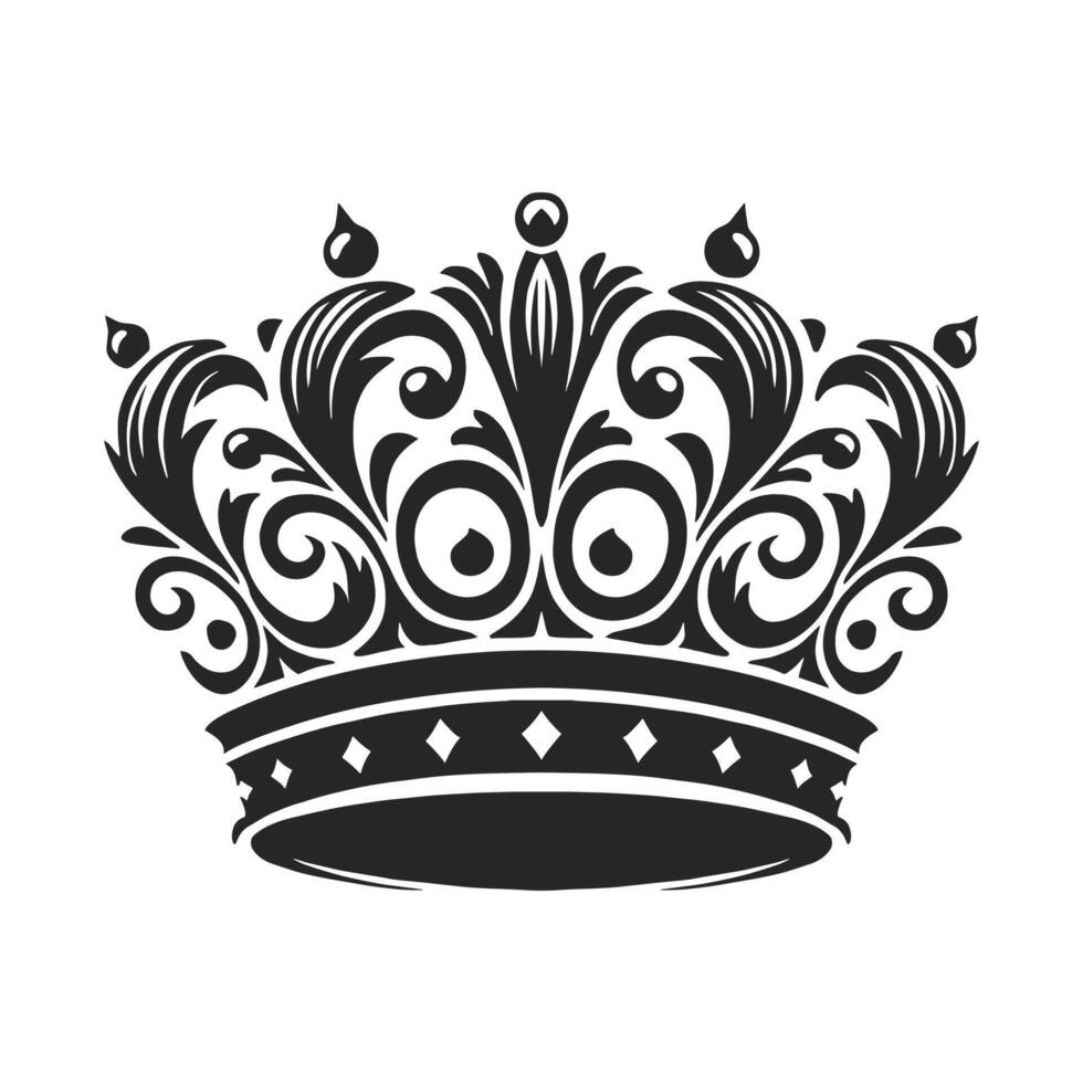 Crown Unique Royal Designs for Product Banners, Covers, and Decorative Applications vector