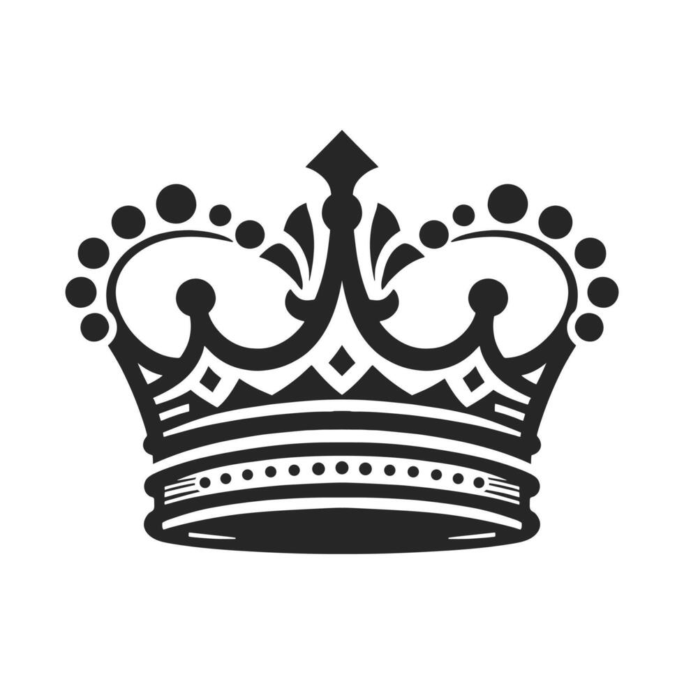 Stylish Crown Silhouettes of Diverse Crown Designs for Marketing and Branding vector