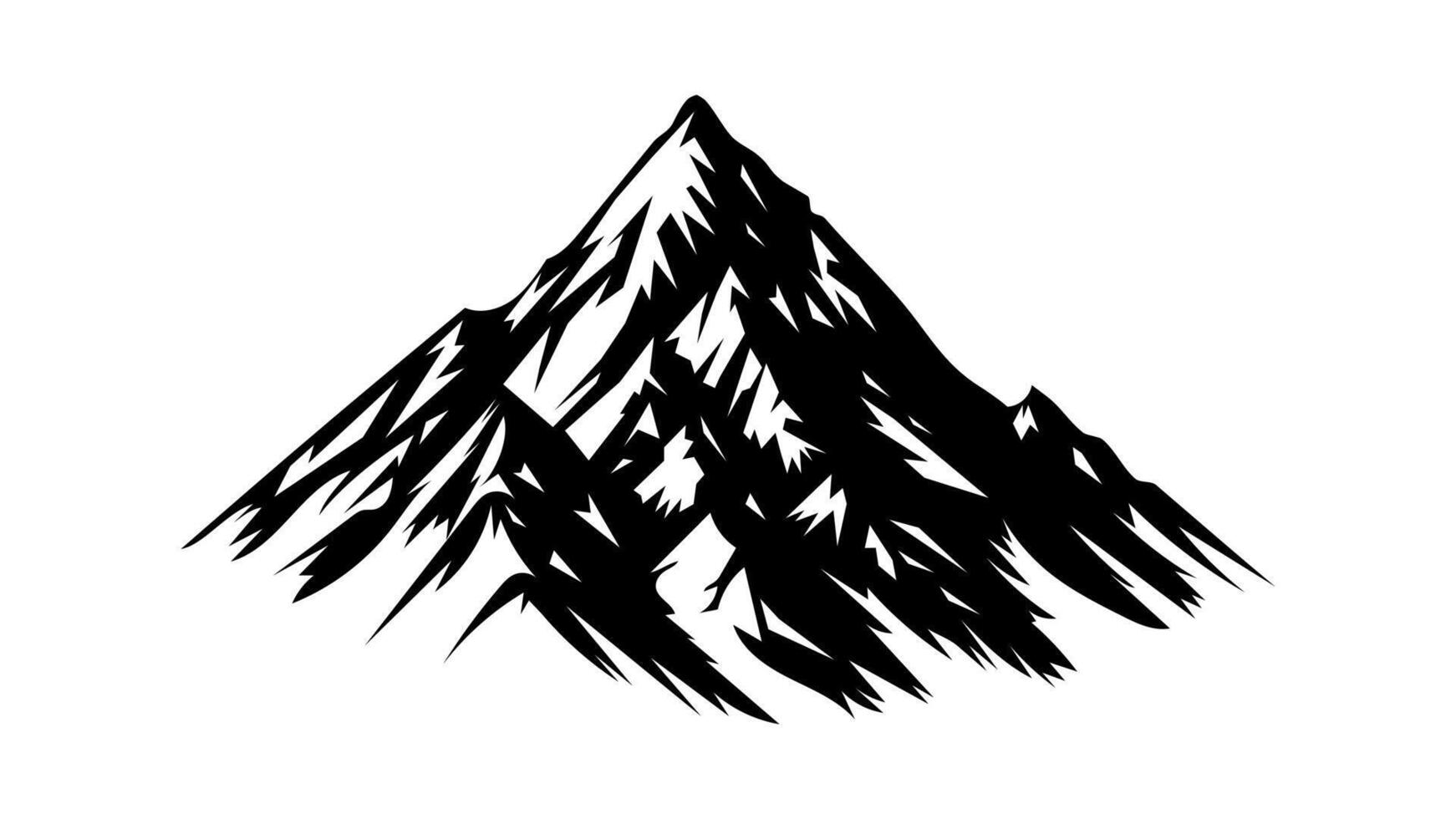 Tourism-Ready Mountain Ideal for Travel Themed Banners vector