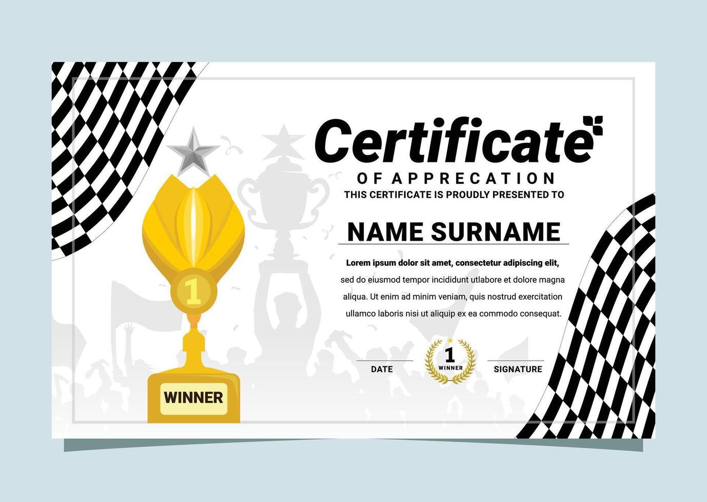 Sportsmanship design for the world of racing motorbikes premium design vector