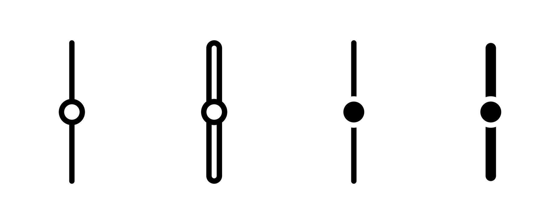 Toggle switch button icon set. Swipe buttons icons. vector