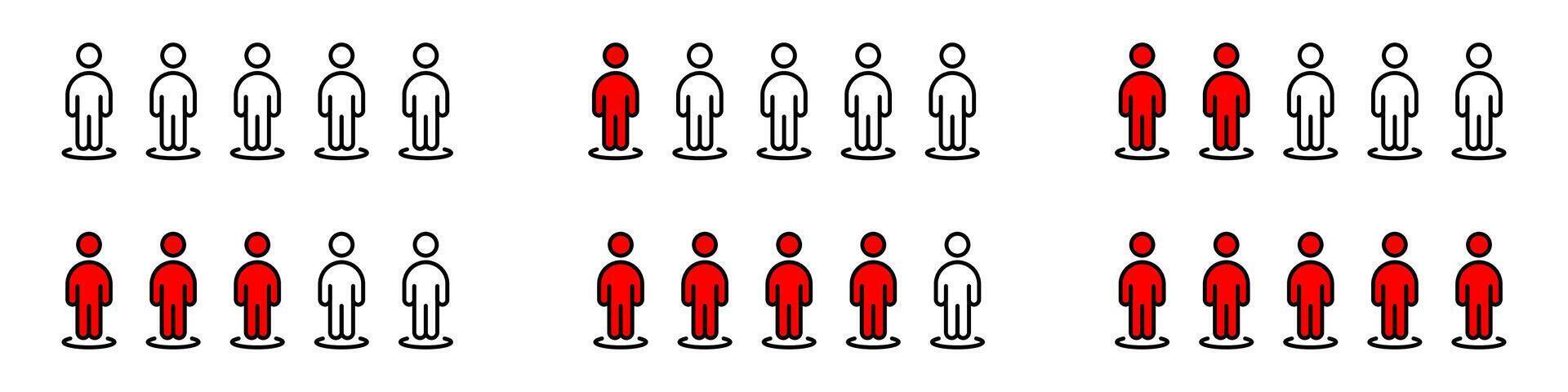 Communication icons set. Teamwork, cooperation, communication people icons. People linea icons. Person icons vector