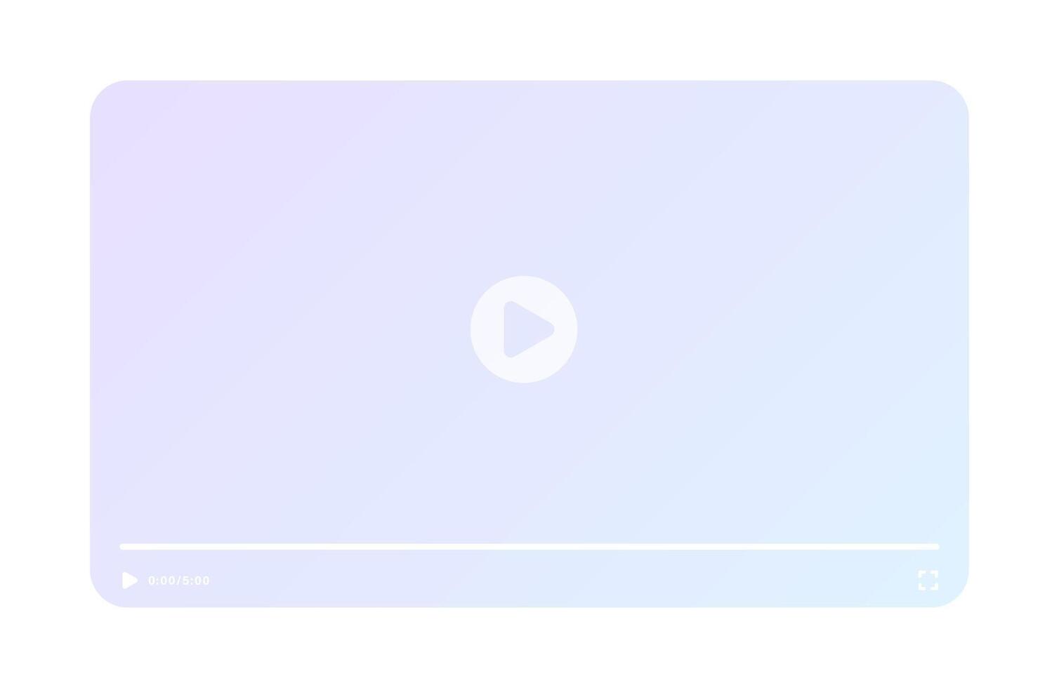 Media player illustration. vector