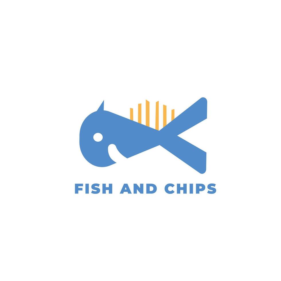 Logo Fish and Chips Professional Solution for Your Restaurant Branding vector