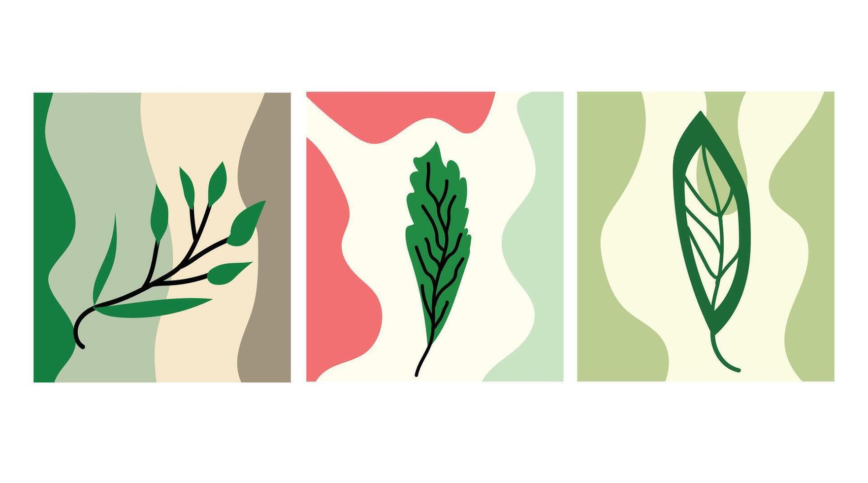 Backgrounds Elegant floral background with vintage-style leaves and ornaments, perfect for spring or summer designs vector