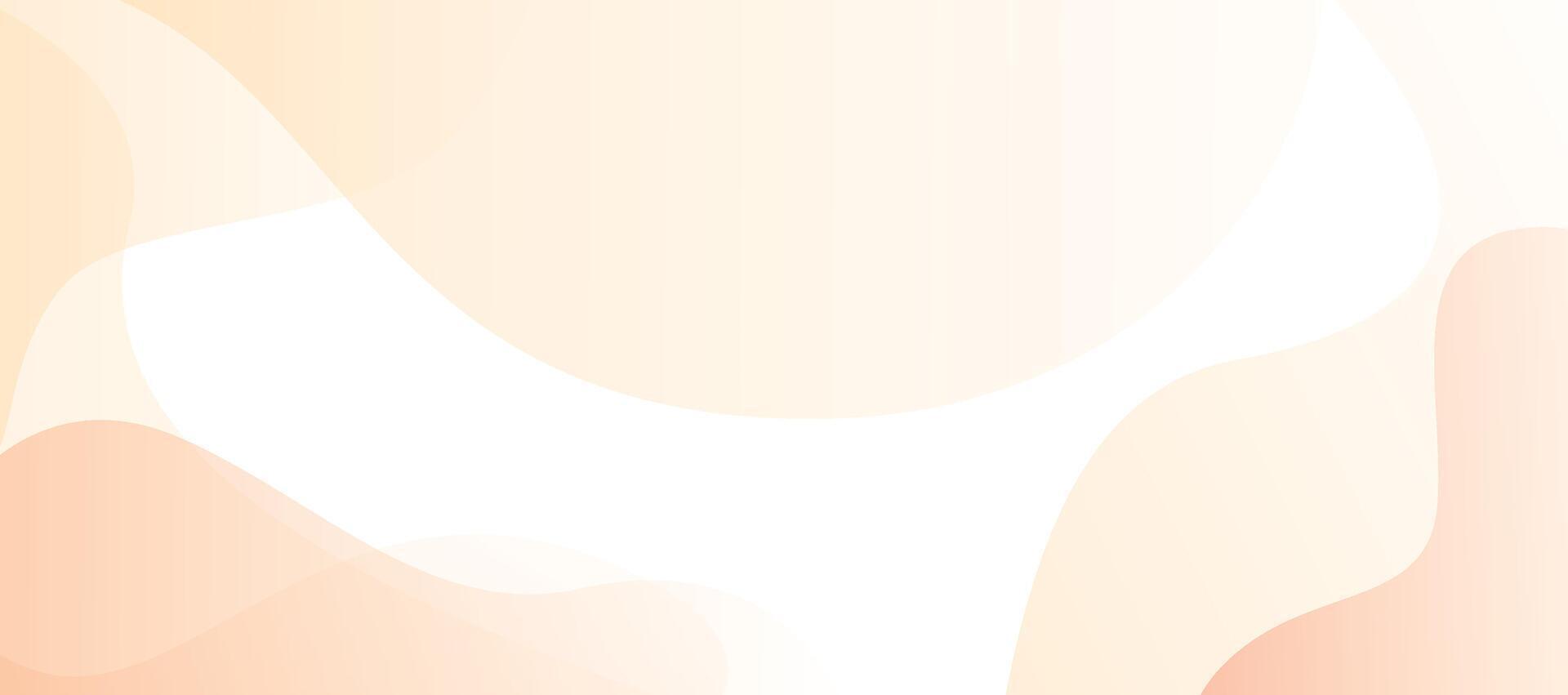 Wave cream aesthetic background vector