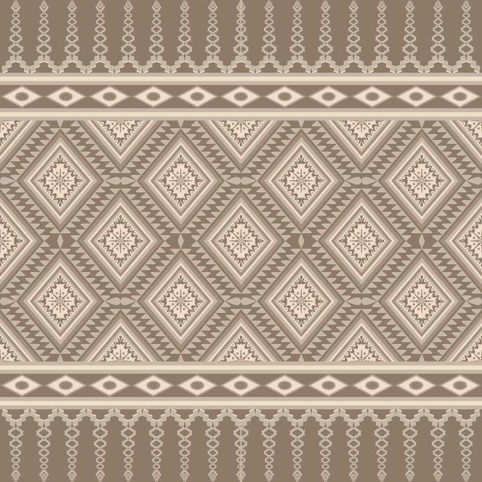 Native fabric geometric seamless tribal pattern. vector