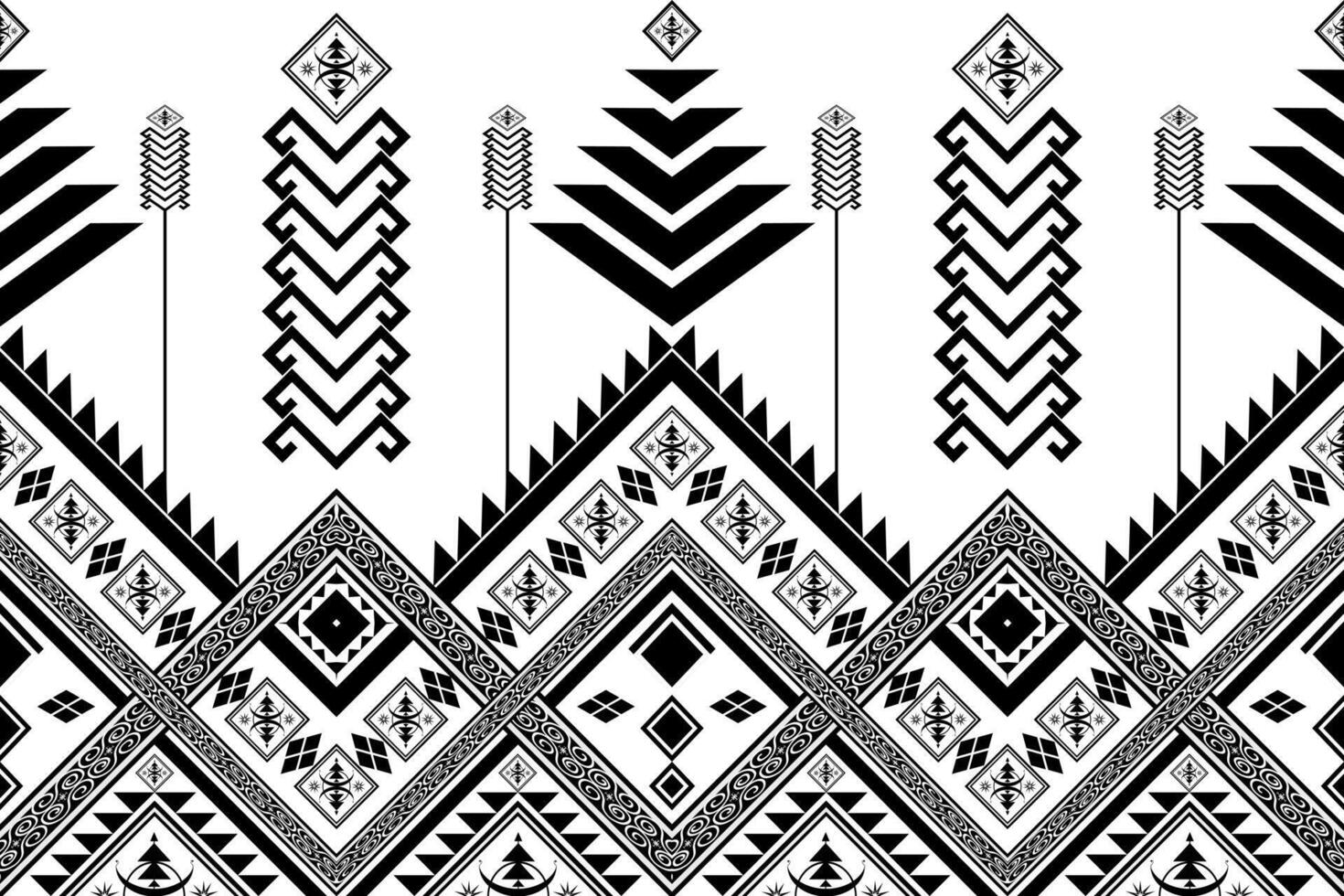 Native Tribal pattern seamless. Aztec stylized Ethnic pattern. vector