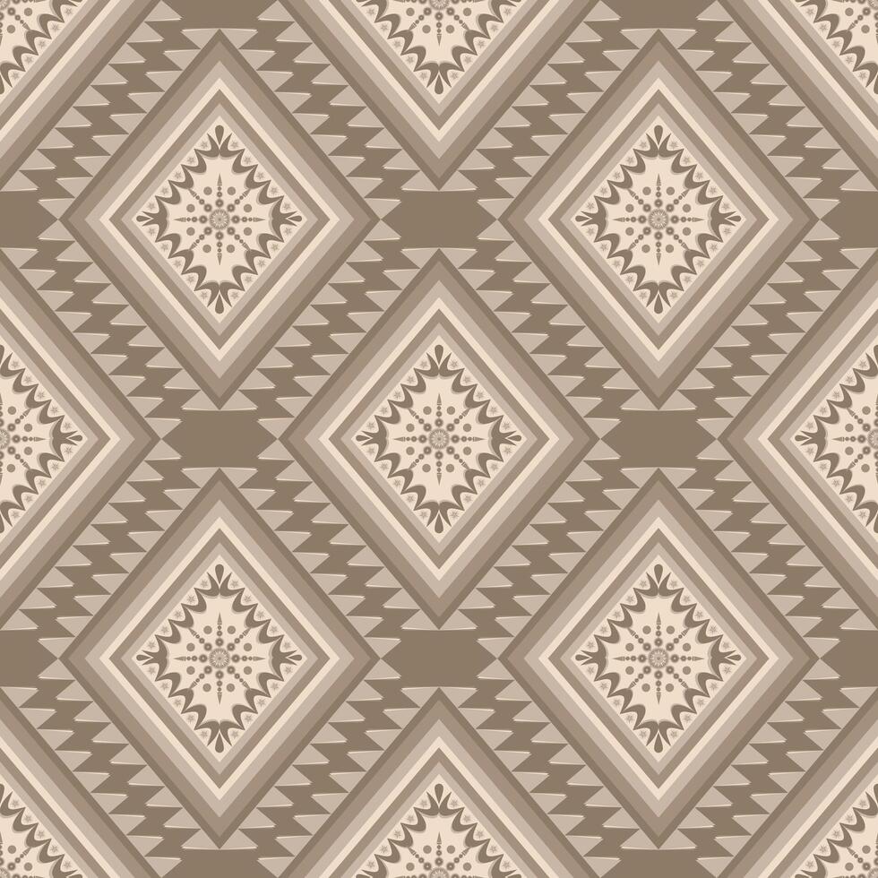 Native fabric geometric seamless tribal pattern. vector