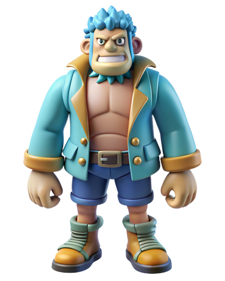3D Legendary One Piece Pirate King Artwork png