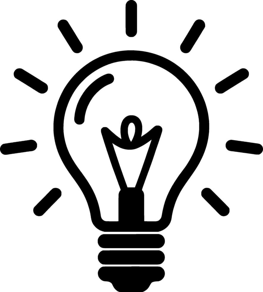 New stylish light bulb icon design vector