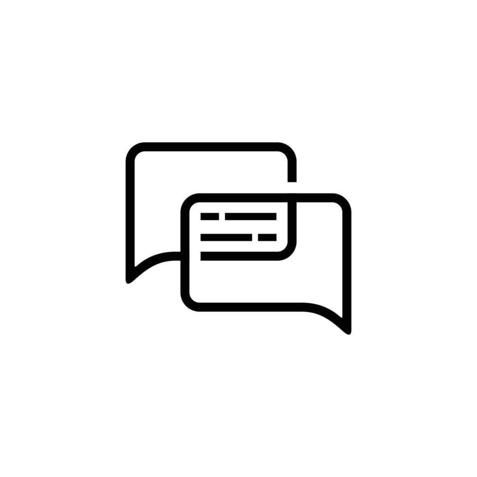 Speech bubble sign. Talk bubble line icon. Chat message symbol. Color line concept. Black and red thin line bubble icon. vector