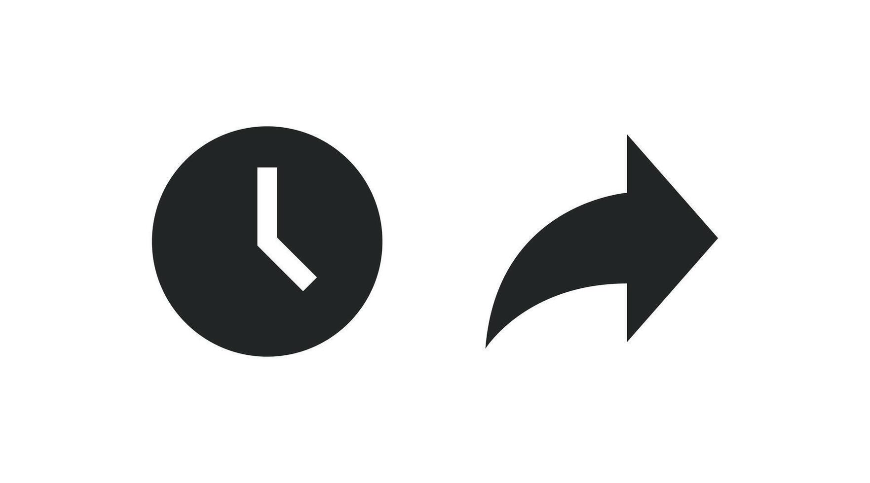 Watch later and share icon vector