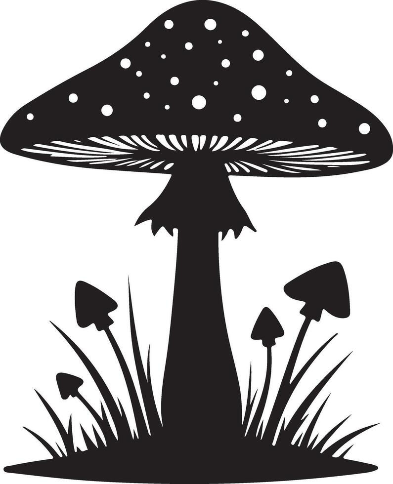 Mushroom icon illustration vector