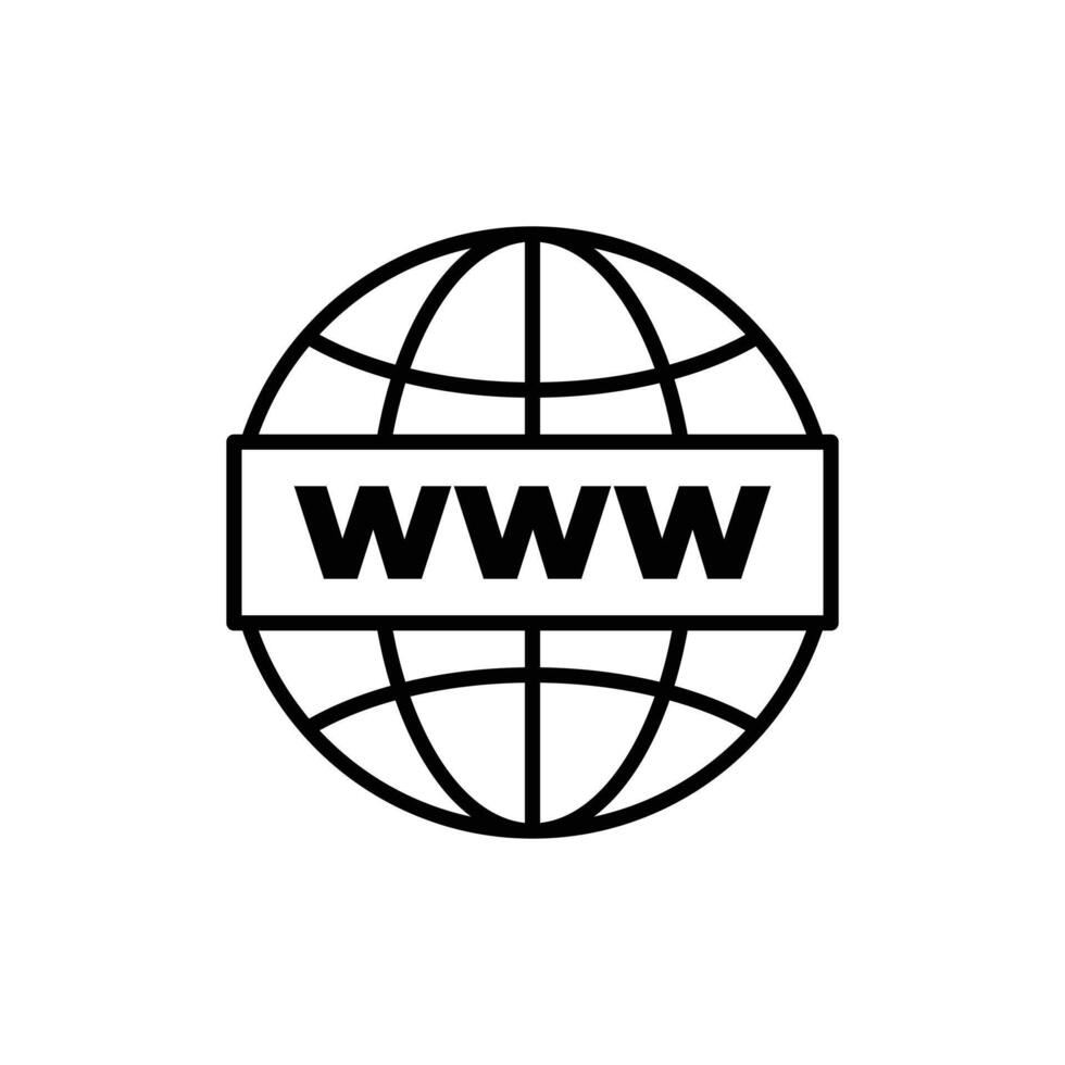 internet web site icon design line style vector