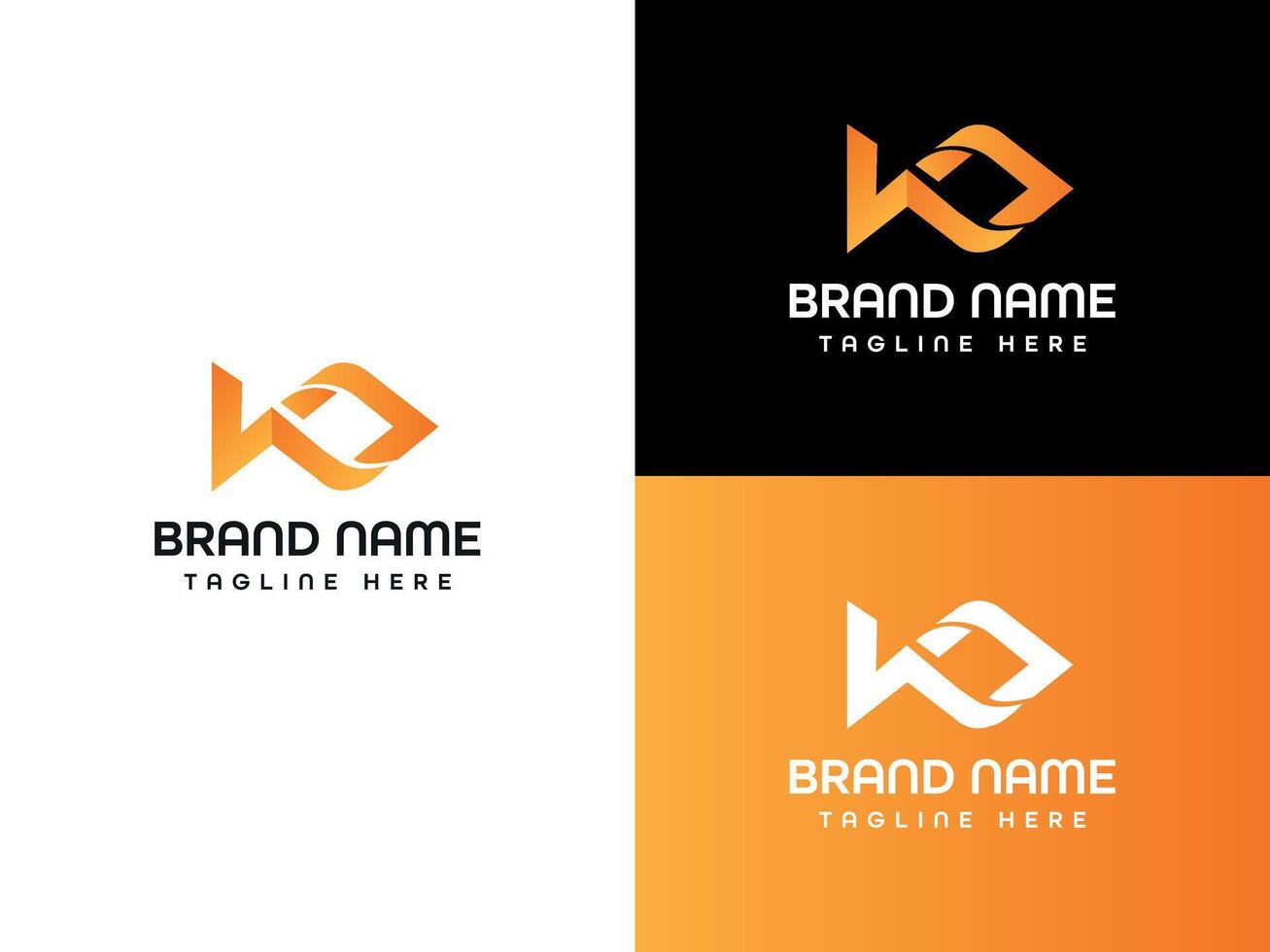 a logo for a brand name is shown on a black and orange background. vector