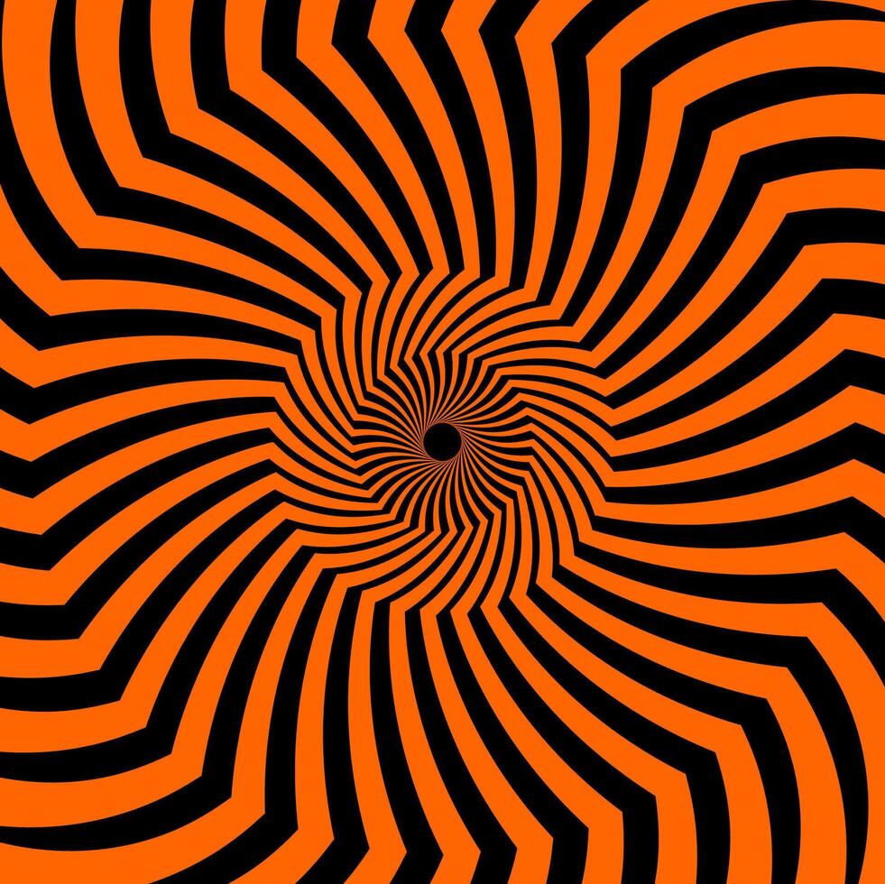 Halloween pattern of psychedelic hypnotic spirals vector