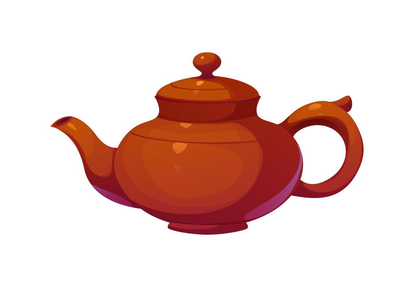 Classic Chinese teapot for lunar year holiday vector
