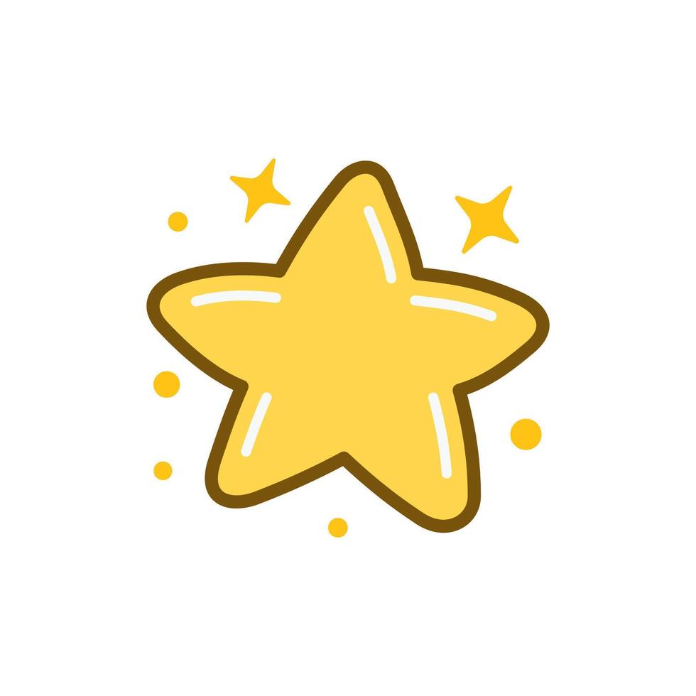 Cute Twinkle Little Star Sparkle Best Top Winner in the Sky vector