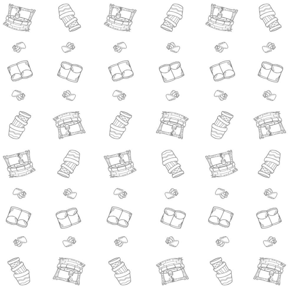 Gardener starter pack pattern vector