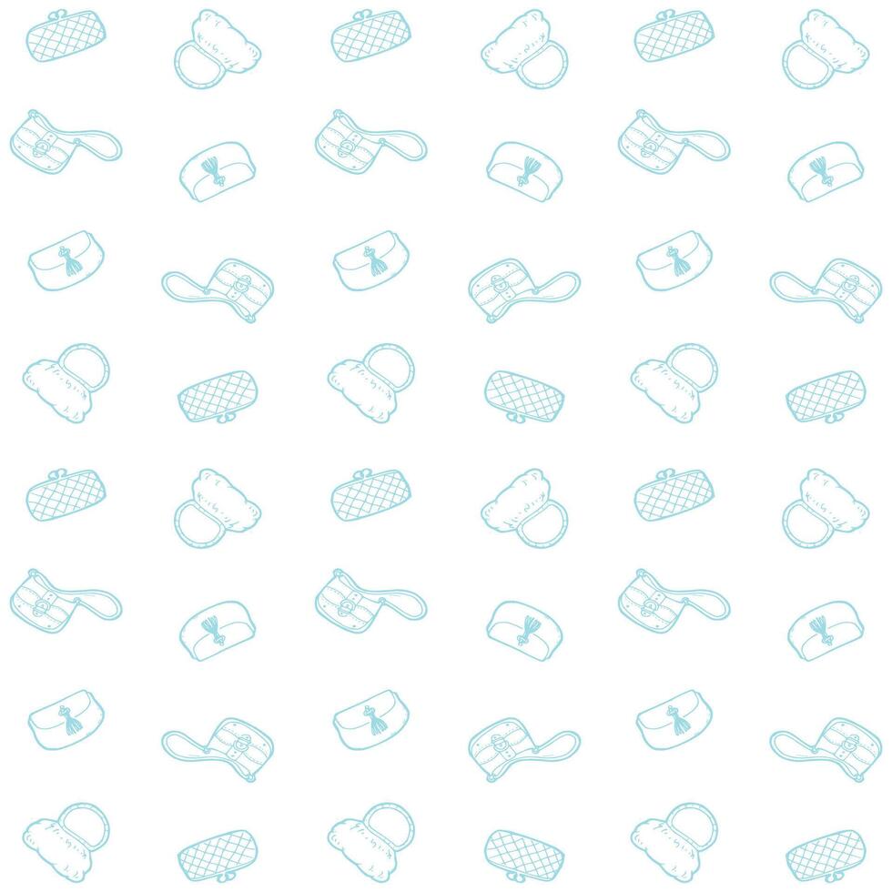 cute handbag pattern vector