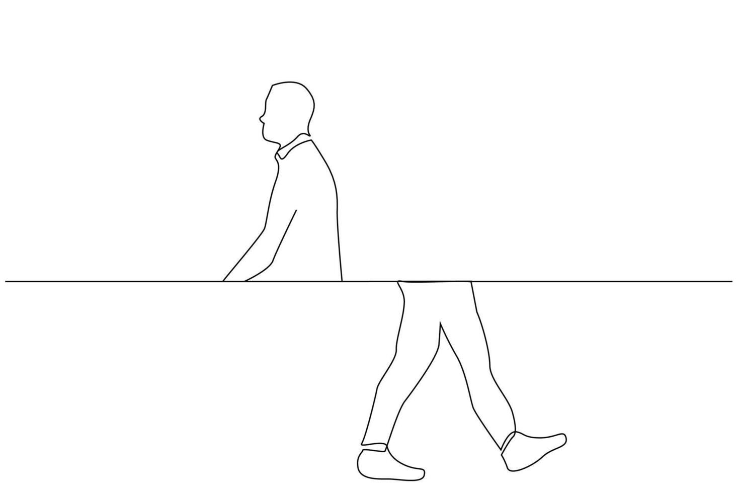 human person different ways desires thoughts decisions life one line art design vector
