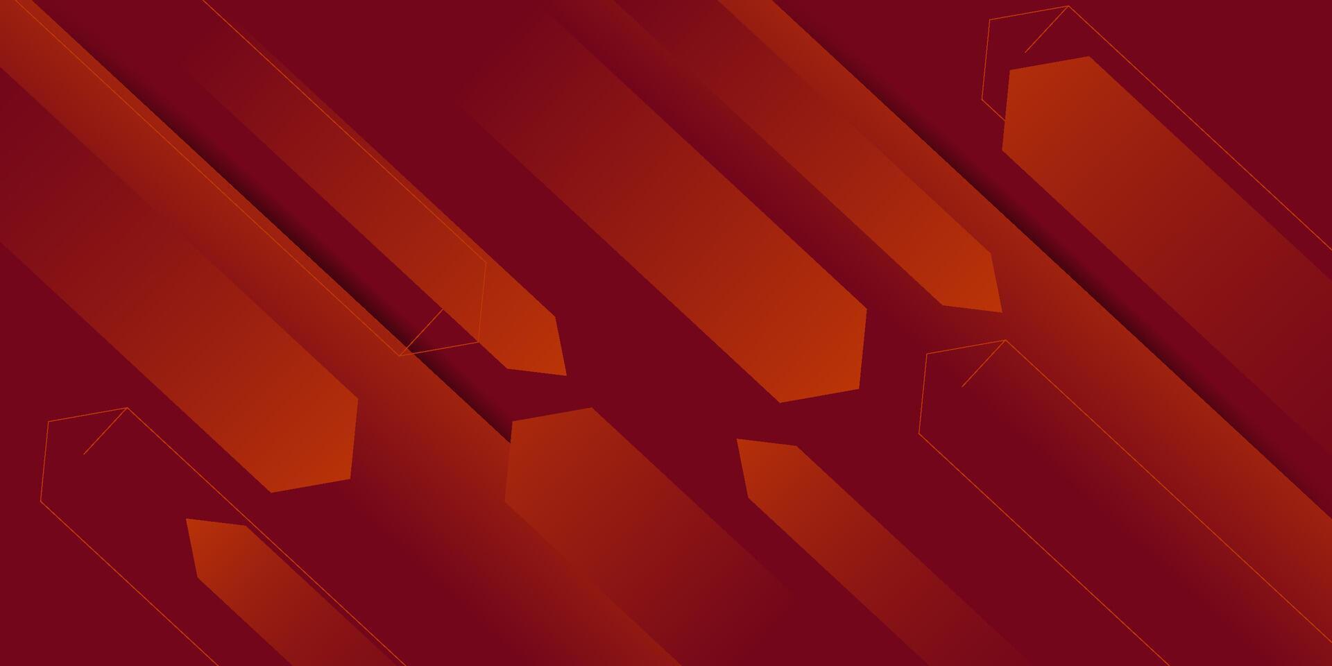 Modern abstract orange gradient illustration on geometric background with simple arrow shape pattern. Cool and bright design. Eps10 vector