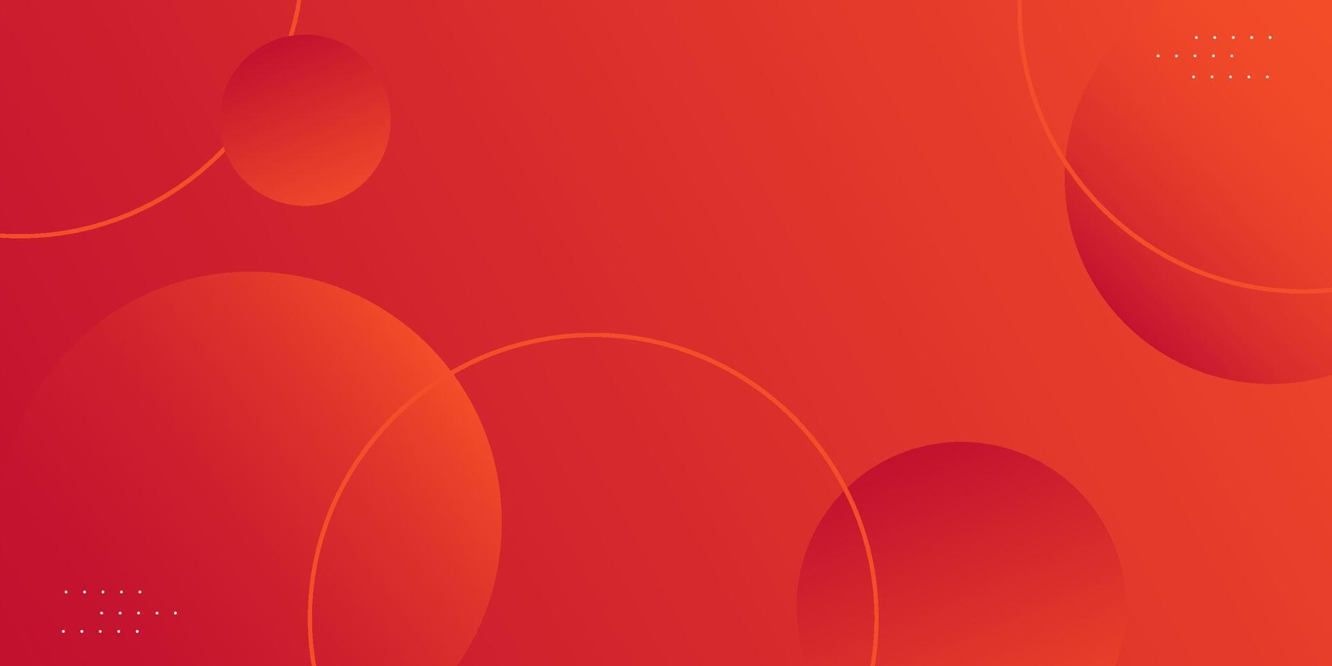 Abstract 3D background with orange color and bright orange circle pattern design. Dynamic orange gradient background design. eps10 vector