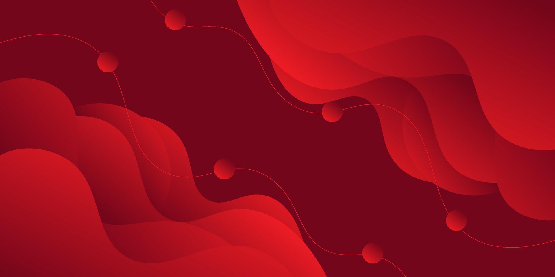 abstract bright red liquid color, with light wave shape simple decoration background. eps10 vector