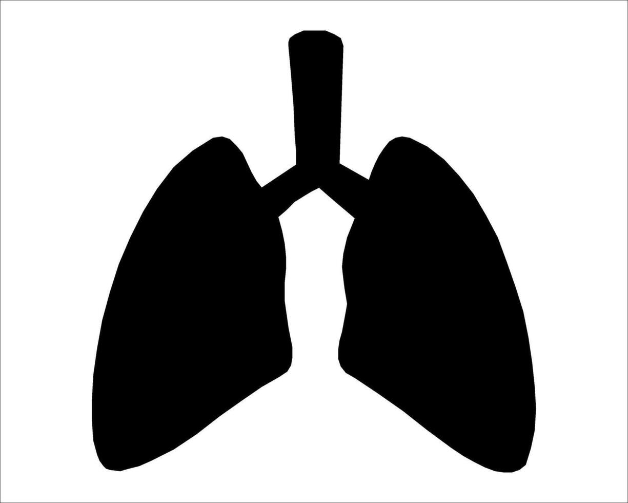 lungs icon on white background vector