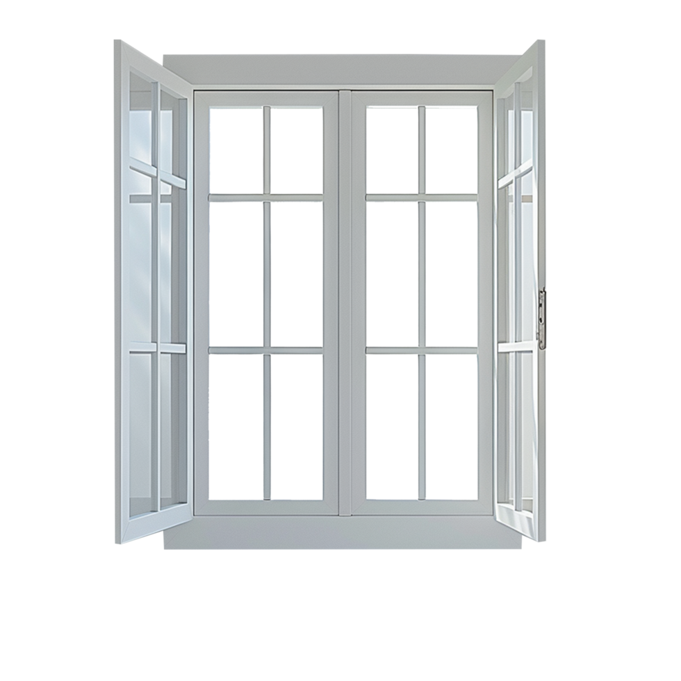 White open Window on isolated background png