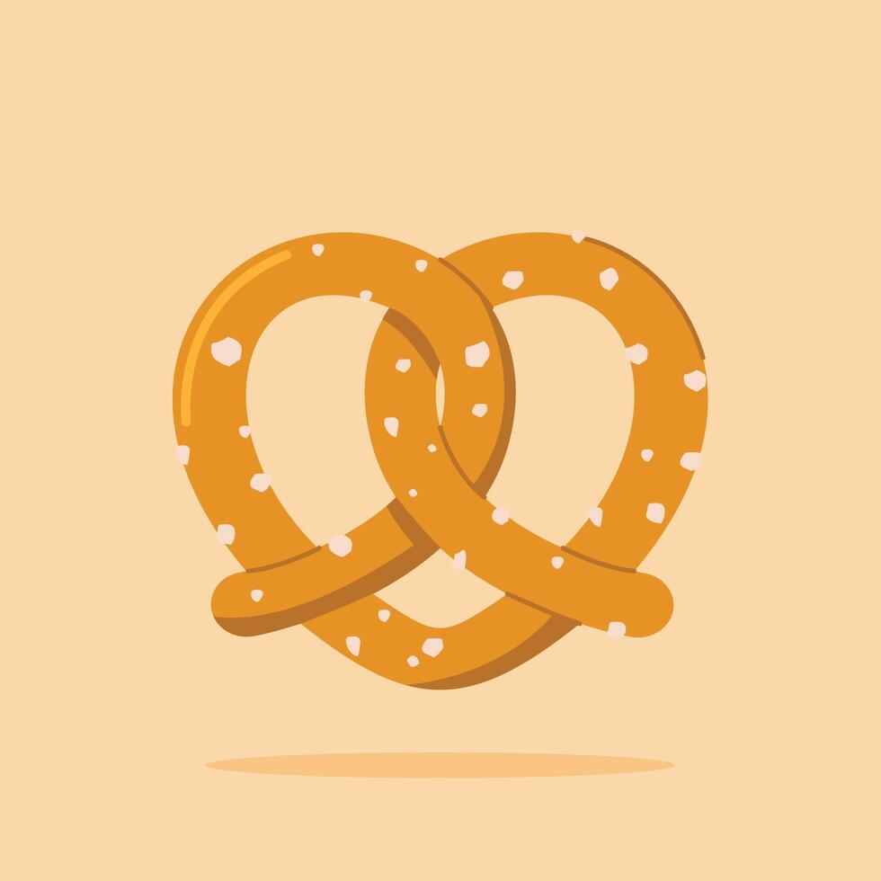 cookies, pretzels for pastry shop. snack food icon for symbol and web vector