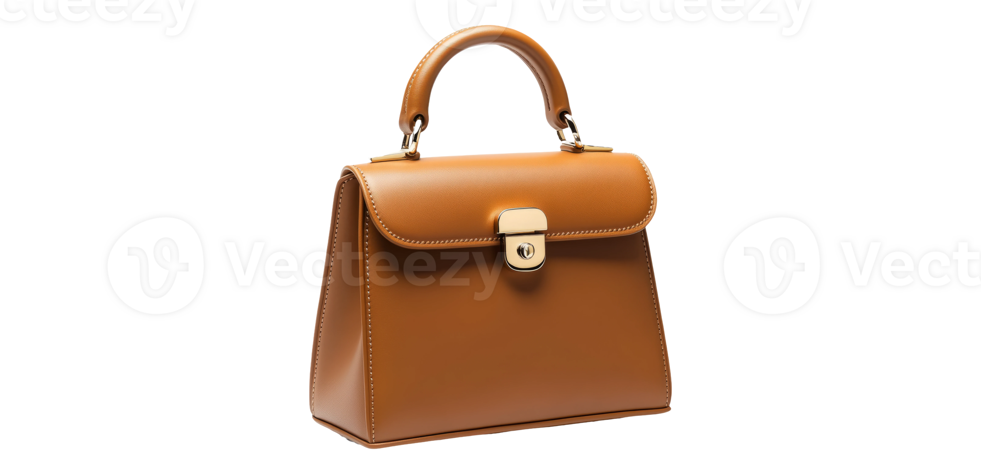 Elegant Brown Handbag Isolated on Transparent Background png