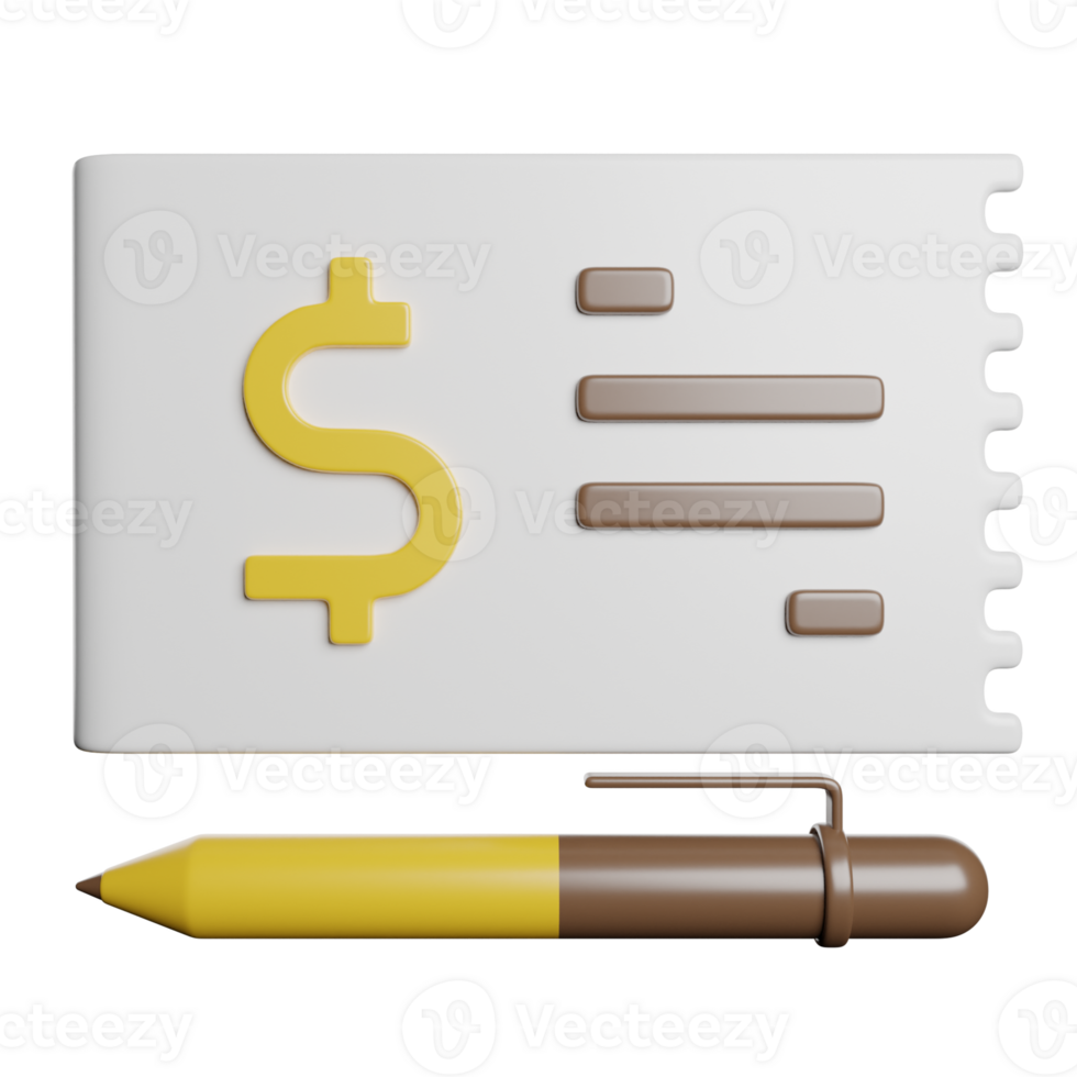 Bank Check Payment png