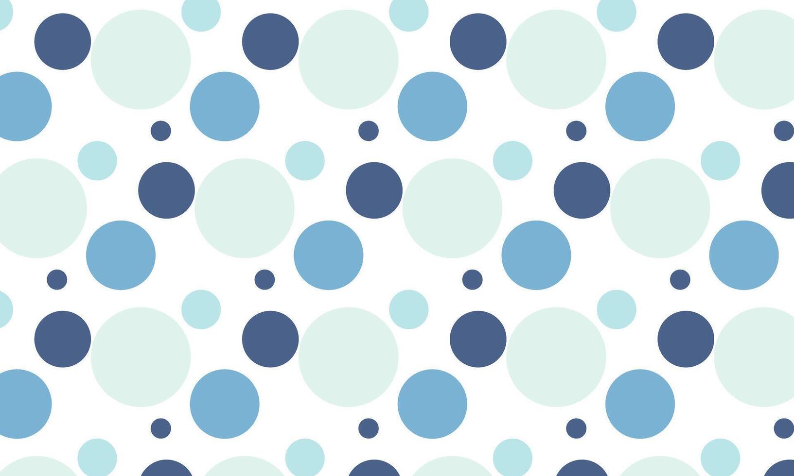 Abstract blue polkadot pattern on white background. Illustration template design vector